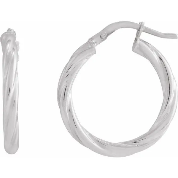 Twisted Tube Hoop Earrings Spath Jewelers Bartow, FL
