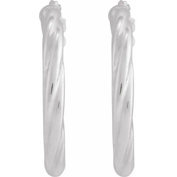 Twisted Tube Hoop Earrings Image 2 Hopman Jewelers Elkhart, IN
