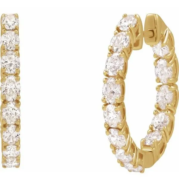 Inside-Outside Hoop Earrings Image 2 Northwood Jewelers Northwood, OH