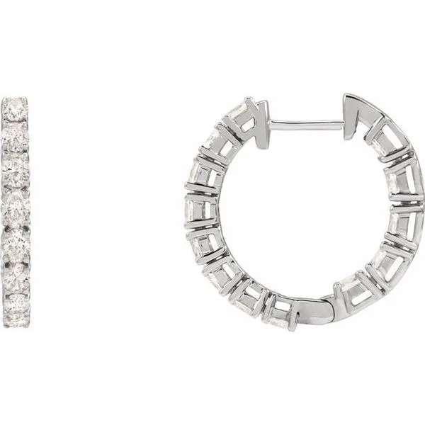 Inside-Outside Hoop Earrings Rasmussen Jewelers Spanish Fork, UT