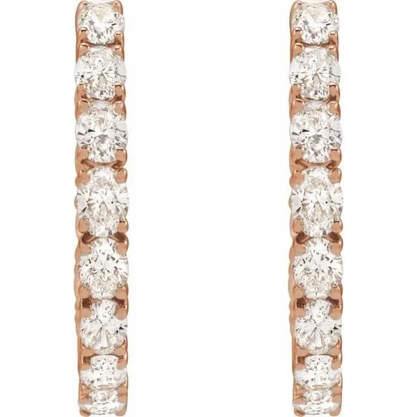 Inside-Outside Hoop Earrings Image 3 Northwood Jewelers Northwood, OH