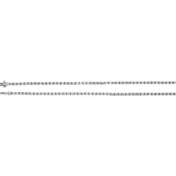 Lab-Grown Diamond Line Necklace Image 2 Hopman Jewelers Elkhart, IN