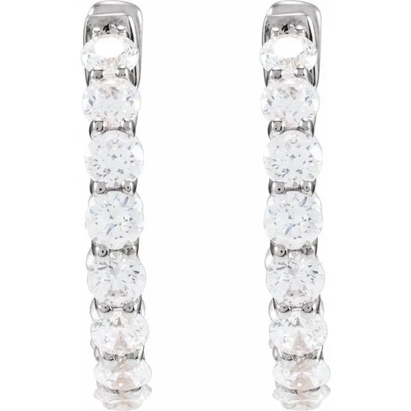 Inside-Outside Hoop Earrings Image 3 Northwood Jewelers Northwood, OH