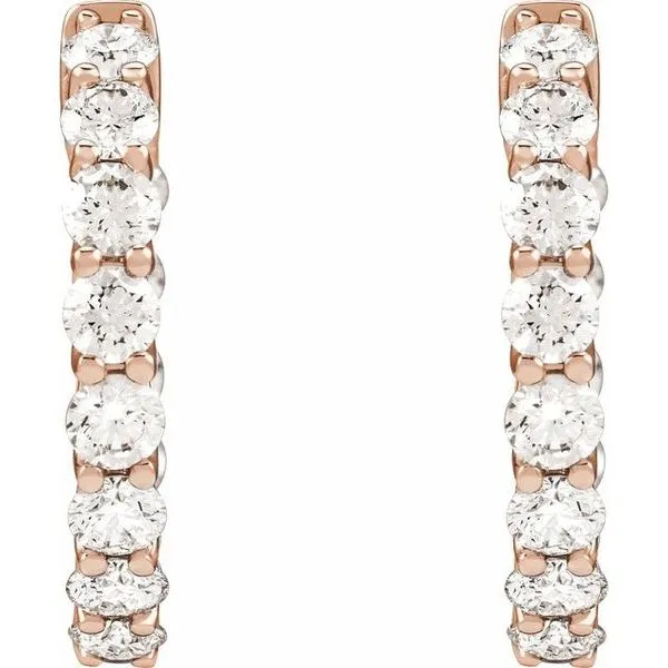 Inside-Outside Hoop Earrings Image 3 Northwood Jewelers Northwood, OH