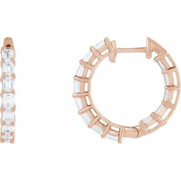 Inside-Outside Hoop Earrings James & Williams Jewelers Berwyn, IL