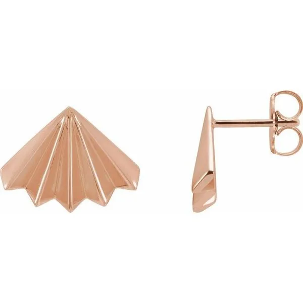 Fan Stud Earrings D'Errico Jewelry Scarsdale, NY