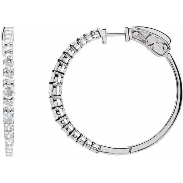 Accented Graduated Hoop Earrings Northwood Jewelers Northwood, OH