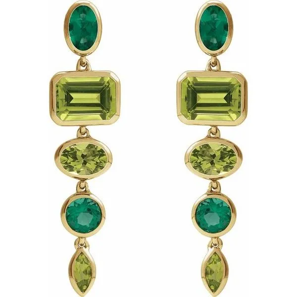 Multi-Stone Dangle Earrings Image 2 Rasmussen Jewelers Spanish Fork, UT