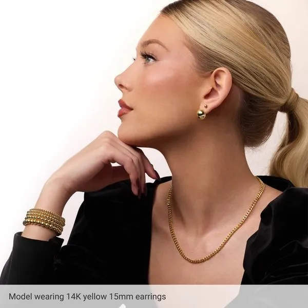 Electroform Domed Earrings Image 4 Hopman Jewelers Elkhart, IN