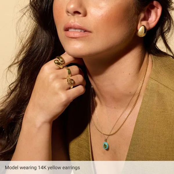 Electroform Teardrop Earrings Image 3 Grayson & Co. Jewelers Iron Mountain, MI