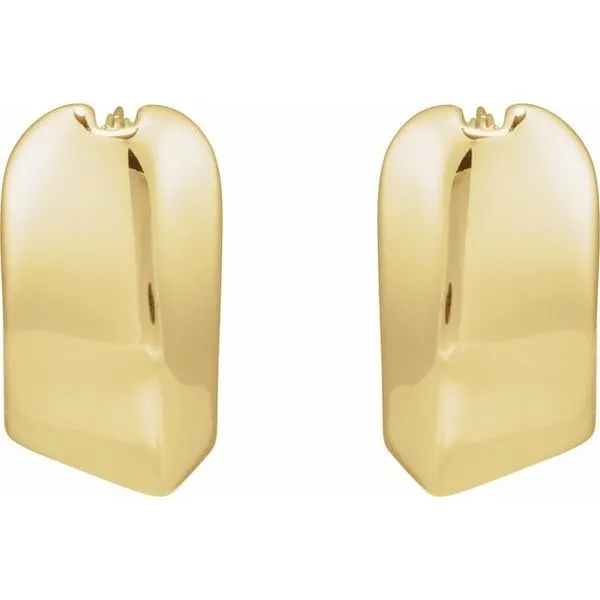 Electroform Puffed Hoop Earrings Image 2 Don's Jewelry & Design Washington, IA