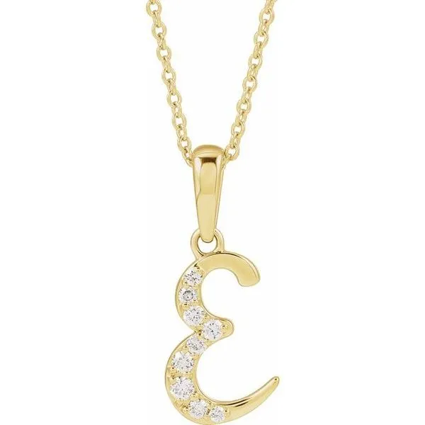 Accented Initial Necklace Rasmussen Jewelers Spanish Fork, UT