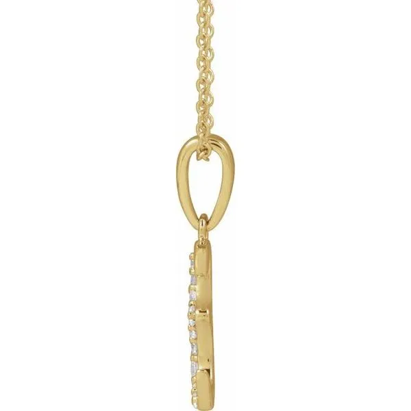 Accented Initial Necklace Image 3 Don's Jewelry & Design Washington, IA