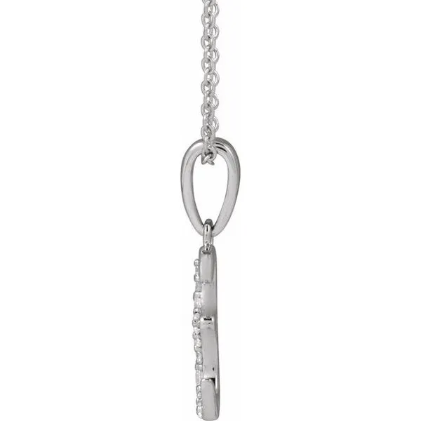 Accented Initial Necklace Image 3 Northwood Jewelers Northwood, OH