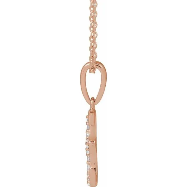 Accented Initial Necklace Image 3 Grayson & Co. Jewelers Iron Mountain, MI