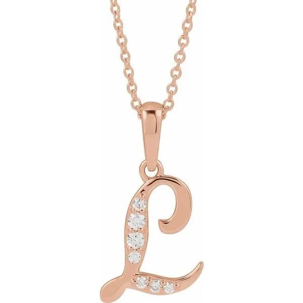 Accented Initial Necklace Hopman Jewelers Elkhart, IN