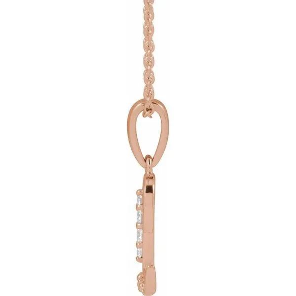 Accented Initial Necklace Image 3 Northwood Jewelers Northwood, OH