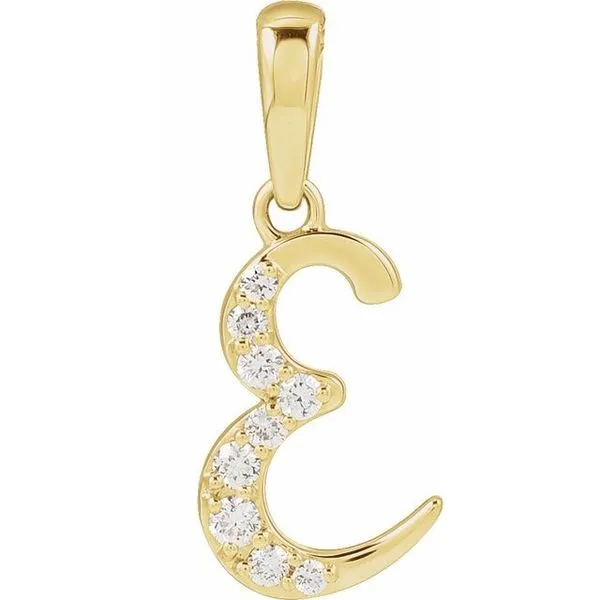 Accented Initial Necklace Long Jewelers Chesapeake, VA