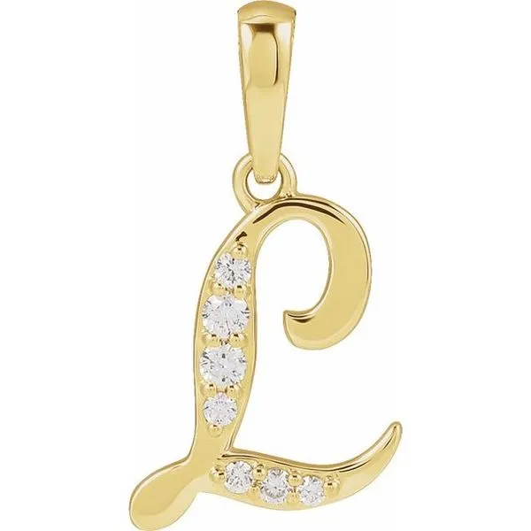 Accented Initial Necklace Michael's Jewelry North Wilkesboro, NC