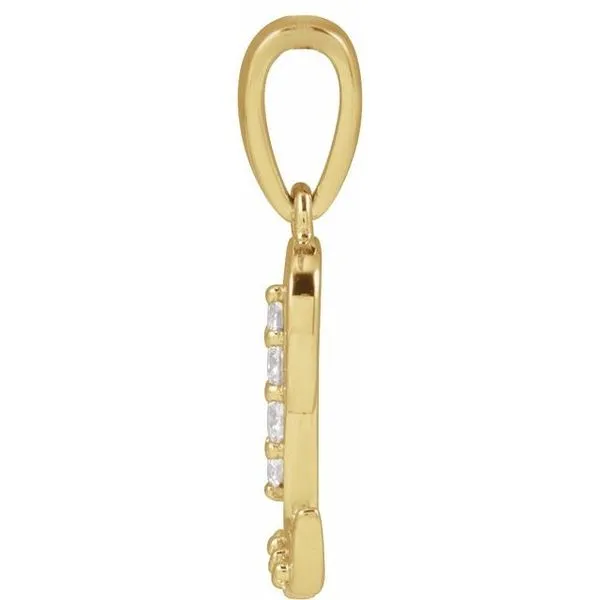 Accented Initial Necklace Image 3 Don's Jewelry & Design Washington, IA