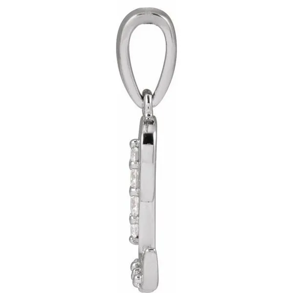 Accented Initial Necklace Image 3 D'Errico Jewelry Scarsdale, NY