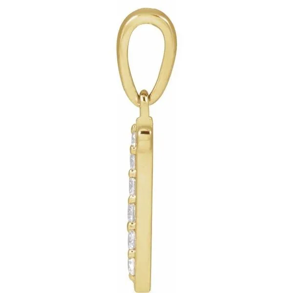 Accented Initial Necklace Image 3 Don's Jewelry & Design Washington, IA