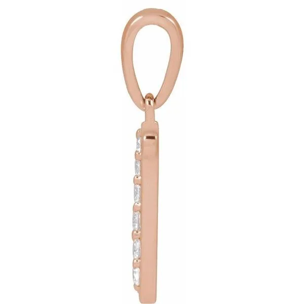 Accented Initial Necklace Image 3 Don's Jewelry & Design Washington, IA