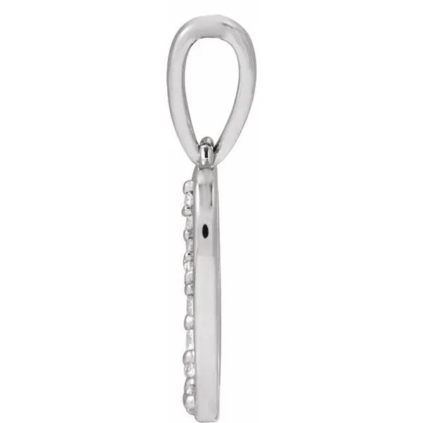 Accented Initial Necklace Image 3 Gaines Jewelry FLINT, MI