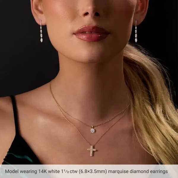 Lab-Grown Diamond Earrings Image 4 Alexander Fine Jewelers Fort Gratiot, MI