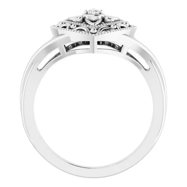 Filigree Heart Ring Image 2 Milan's Jewelry Inc Sarasota, FL