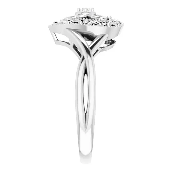 Filigree Heart Ring Image 4 Milan's Jewelry Inc Sarasota, FL