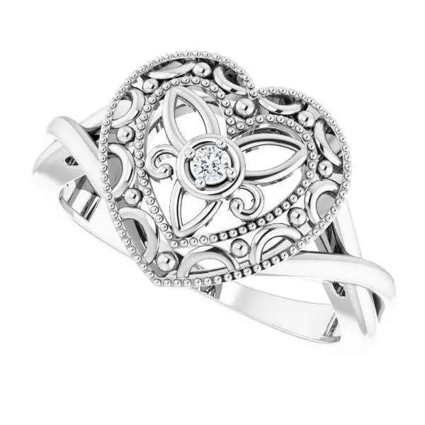 Filigree Heart Ring Image 5 Holly's Jewelry Mountain Home, AR