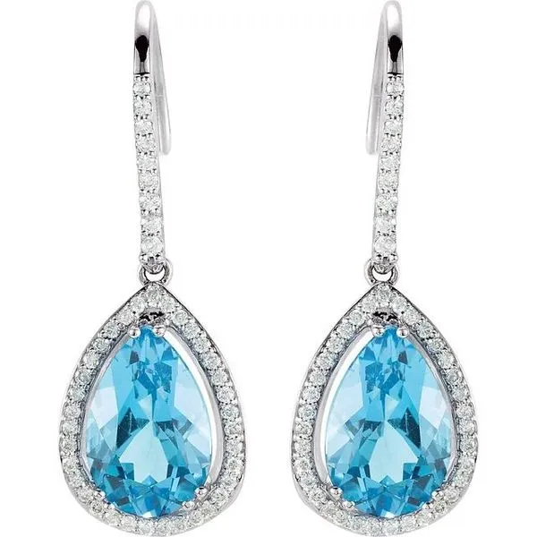 Halo-Style Earrings Image 2 Hopman Jewelers Elkhart, IN