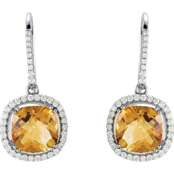 Halo-Style Earrings Image 2 Hopman Jewelers Elkhart, IN