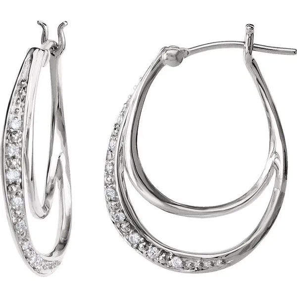 Accented Hoop Earrings Holly's Jewelry Mountain Home, AR