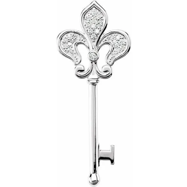 Fleur-de-lis Key Pendant Hart's Jewelers Grants Pass, OR