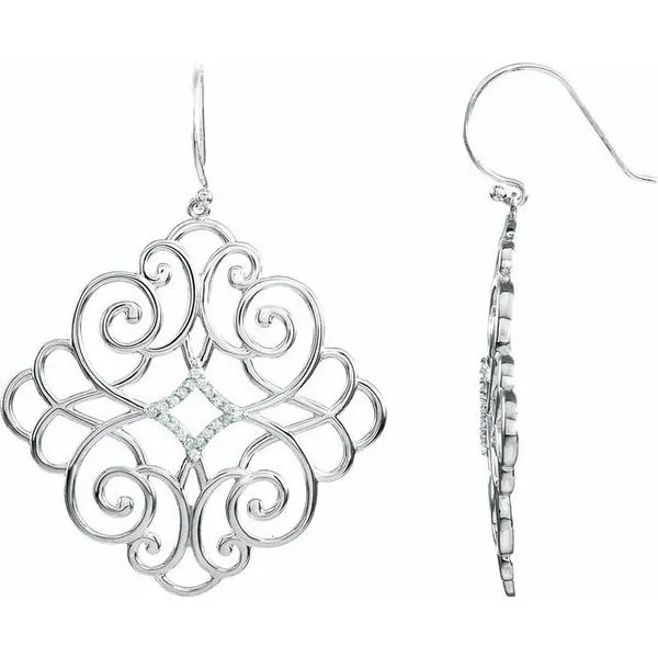 Filigree Scroll Earrings Hart's Jewelers Grants Pass, OR