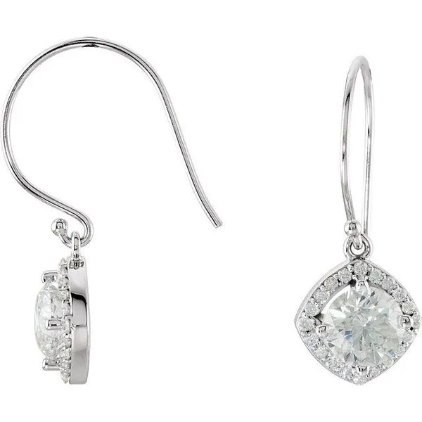 Halo-Style Earrings Hopman Jewelers Elkhart, IN
