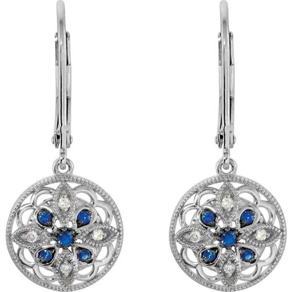 Accented Filigree Earrings Image 2 J. Meredith Jewelers Delafield, WI