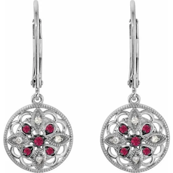 Accented Filigree Earrings Image 2 J. Meredith Jewelers Delafield, WI