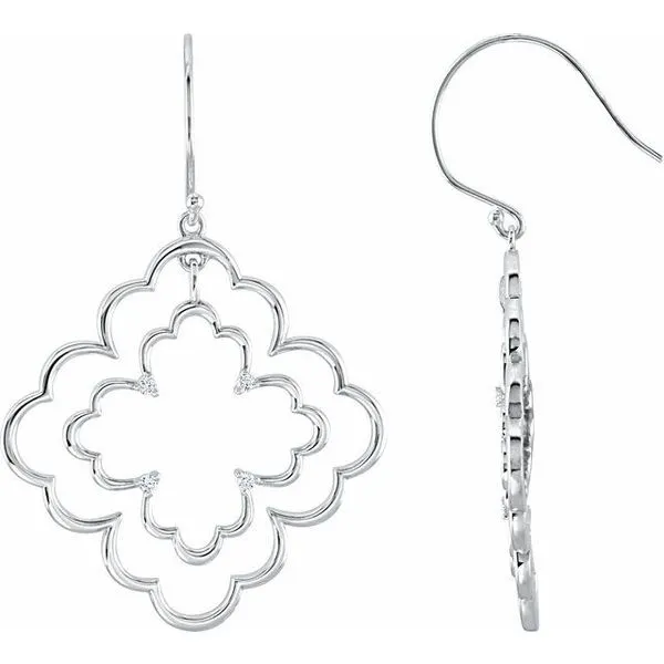 Accented Dangle Earrings Jewelry Design Studio Jensen Beach, FL