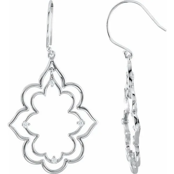 Accented Silhouette Earrings Hart's Jewelers Grants Pass, OR