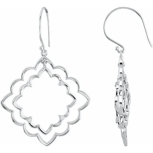 Accented Dangle Earrings Jewelry Design Studio Jensen Beach, FL