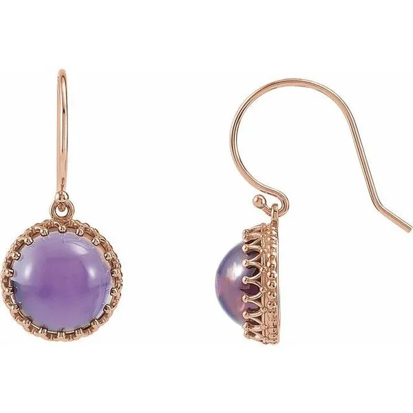 Cabochon Crown Earrings Long Jewelers Chesapeake, VA