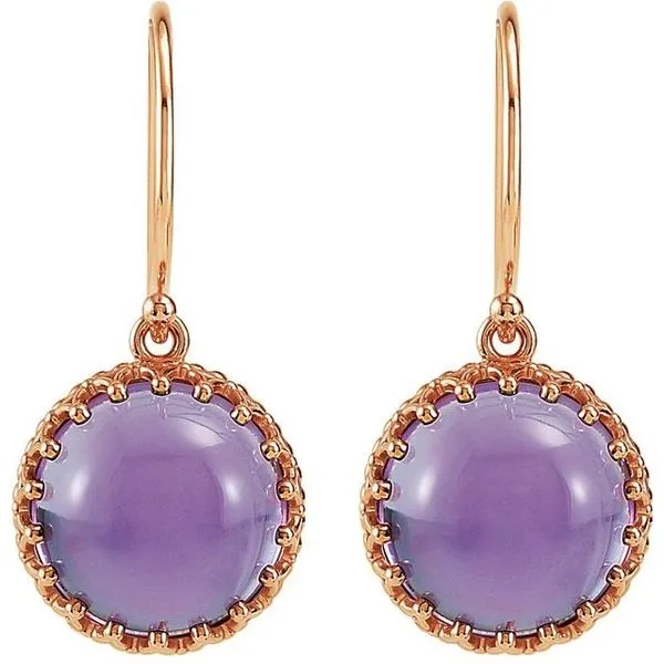 Cabochon Crown Earrings Image 2 Long Jewelers Chesapeake, VA