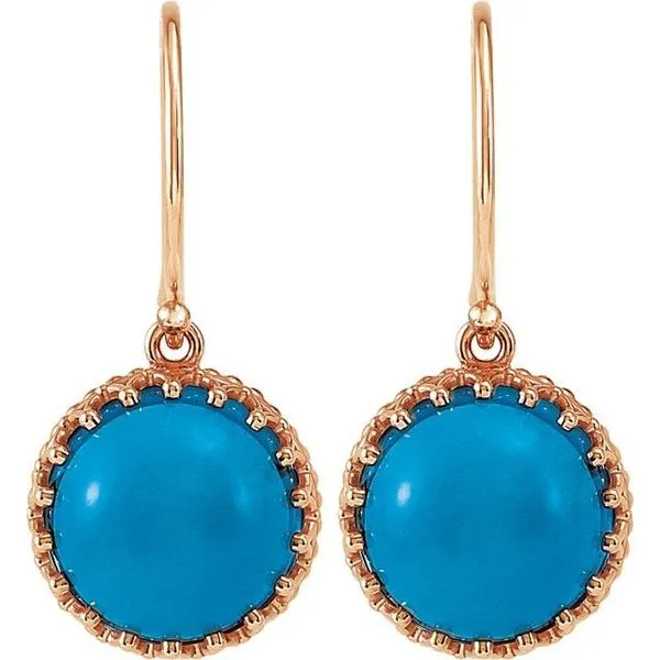 Cabochon Crown Earrings Image 2 Henry B. Ball Jewelers Canton, OH