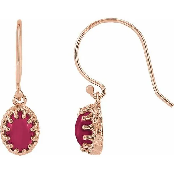 Cabochon Crown Earrings Henry B. Ball Jewelers Canton, OH