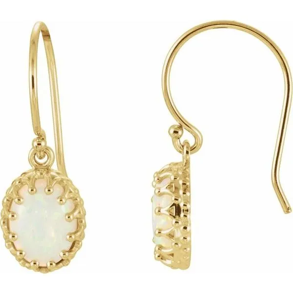 Cabochon Crown Earrings Becky Beck's Jewelry DeKalb, IL