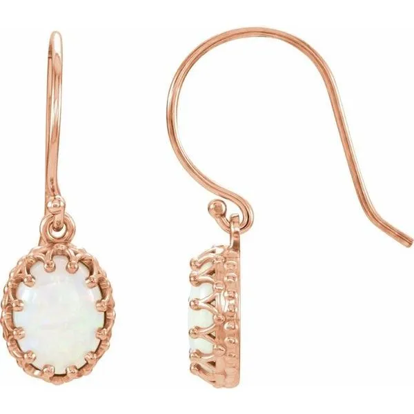 Cabochon Crown Earrings Becky Beck's Jewelry DeKalb, IL