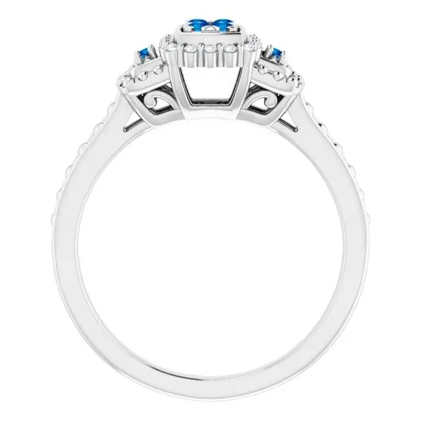 Halo-Style Illusion Ring Image 2 Becky Beck's Jewelry DeKalb, IL